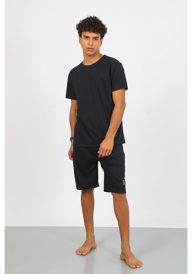 Akbeniz Erkek Pamuk Lakost Alt Üst Kaprili Pijama Takım Lacivert 6874 Lacivert