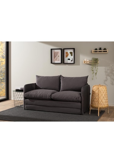 Pafu Saga Xl İkili Katlanır Yataklı Koltuk Soho Gri