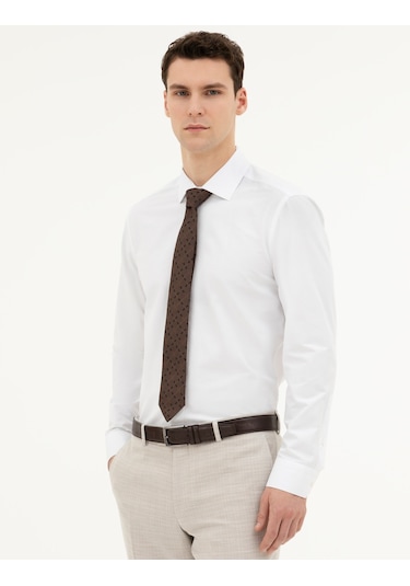 Pierre Cardin Erkek Beyaz Gömlek Basic 50285562-vr013 Beyaz