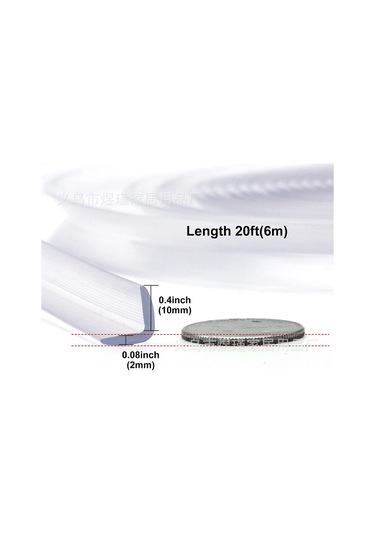 Moveevo Çocuk Güvenliği Şeffaf Yumuşak Kenar Koruyucu Bant - 6 Metre, Çift Taraflı Bantlı, Kokusuz, Stokta Var Diğer