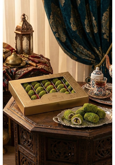 Antep Rüyası Fıstıklı Mantı Lokum 600 Gram