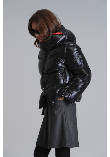 Lufian Shay Kaz Tüyü Kadın Mont Siyah Siyah 122120026100100 Siyah Lufian Shay Kaz Tüyü Kadın Mont Siyah Siyah 122120026100100 Siyah