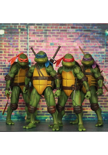 Neevoyu Neca Tmnt 1990 Filmi Versiyonu 18cm Hareketli Figür - Koleksiyonluk Heykel, Masaüstü/yatak Odası Dekorasyonu