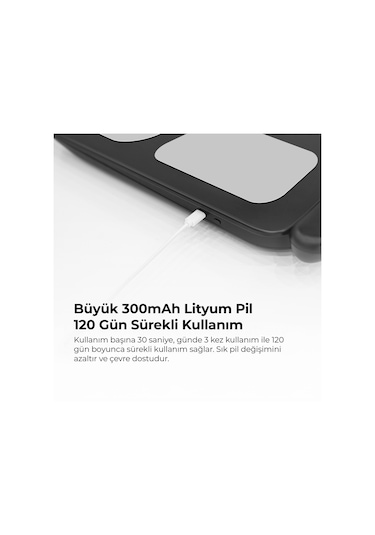 Fabcio Fitsmart Pro Bloetooth 8 Elektrotlu Çok Fonksiyonlu Yağ Ölçer Akıllı Baskül