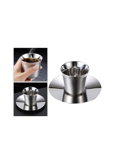 Suntek Çift Duvarlı Kahve Kupa Yalıtımlı Çay Bardağı Plakalı S