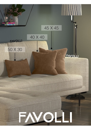 Br Favolli Kadife Dokulu Antik Pirinç Renk Kırlent Kılıfı Dream Serisi Punch Için Uygun Gizli Fermuar Antik Pirinç