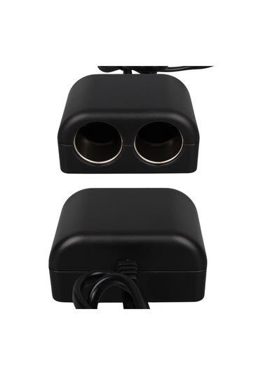 Olesson 1641 12-24v Çiftli Usbli 120w 80cm Kablolu Dijital Ekranlı Araç Çakmak Çoklayıcı