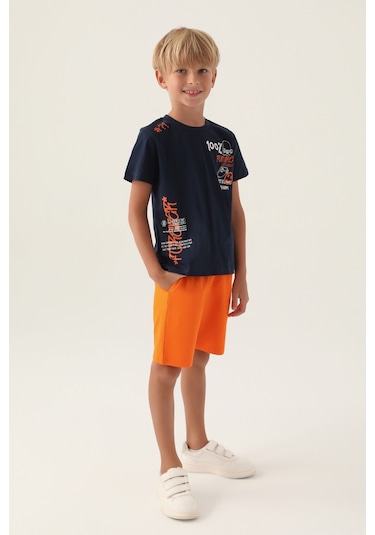 Rolypoly Felling Happy Lacivert Erkek Çocuk Bermuda Takım 5274-43013 Lacivert