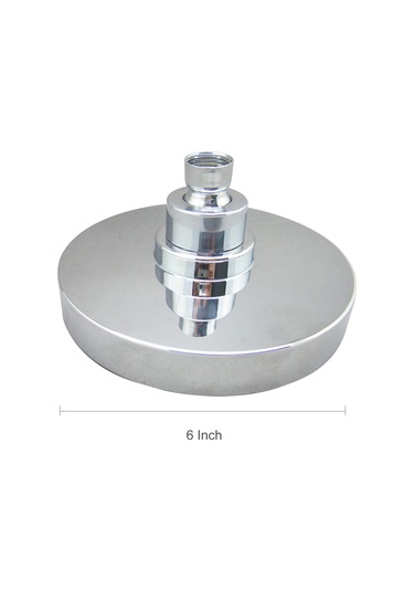 Wezone 6 İnç Dairesel Led Duş Başlığı - Su Akışı İle Çalışır, 3 Renk Sıcaklık Algılama, Yüksek Basınçlı, Anti-tıkanıklık, Abs Malzeme, G1/2 İç Vida Bağlantı Borusu Hariç Diğer