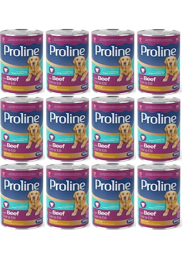 Pro Line Dana Etli Yetişkin Köpek Konservesi 12 x 395 G