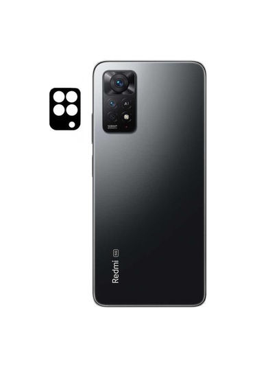 Xiaomi Redmi Note 11 Pro 5G Zore 3D Kamera Camı Koruyucu Siyah