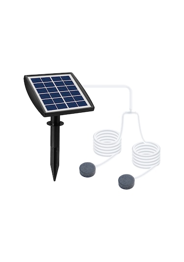 Xindoker Güneş Enerjili Oksijen Pompası - Akvaryum, Havuz Ve Bahçeler İçin 6v 2w Taşınabilir Şarjlı Model