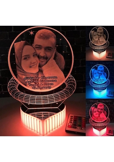 Sevgililer Günü Anneler Günü Hediyesi 16 Renkli Kumandalı