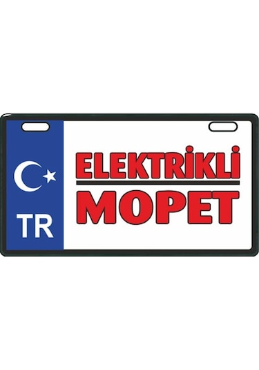 Sevenkardeşler Mavi Elektrikli Mopet E-Bike Plakalık