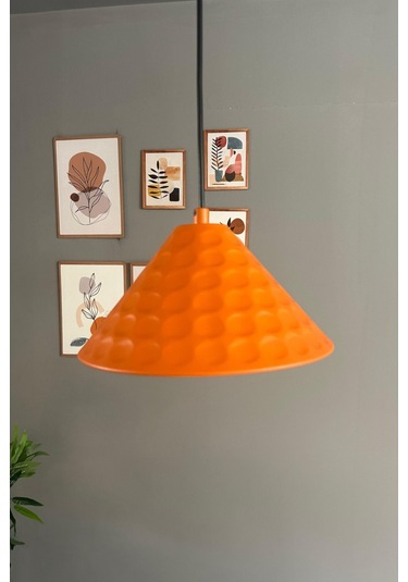 Rumy Turuncu Tekli Avize Sarkıt Ofis Showroom Salon Mutfak Avizeleri Turuncu