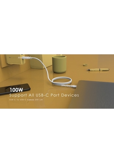 Mcstorey Type-C Şarj Kablosu Thunderbolt 3 Kablo Feeltek