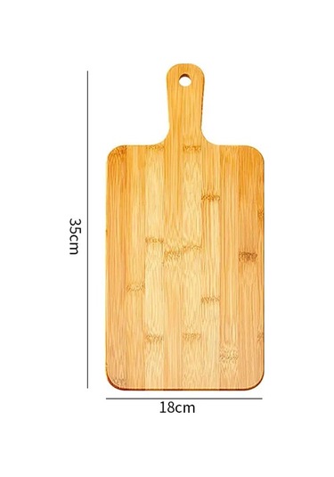 Liangmei Bambu Saplı Kesme Tahtası Büyük Ahşap Servis Tahtası -