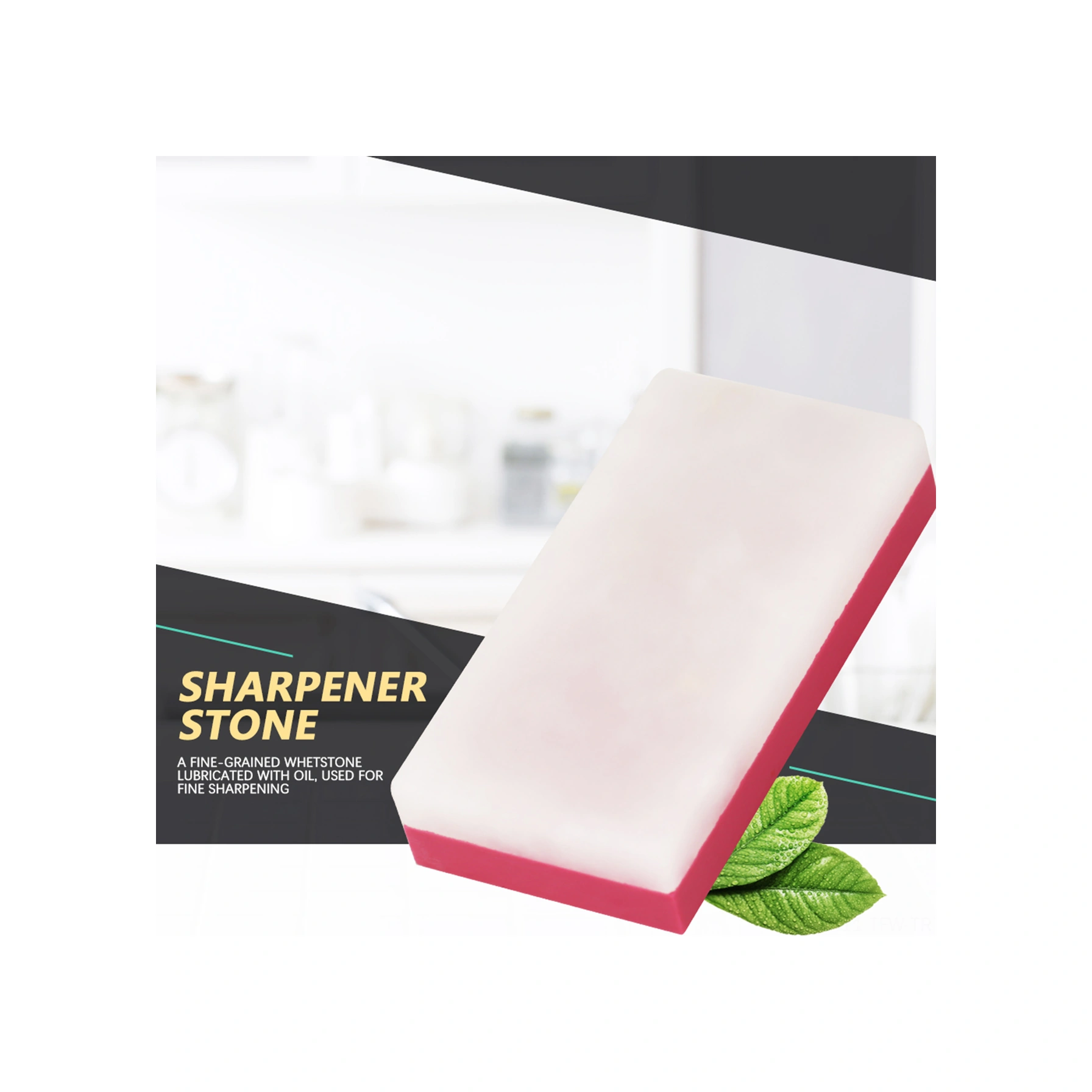 Tenfowee İki Yönlü Elmas Yağlı Taş 3000/10000 Tane - Bıçak, Şef Bıçağı, Makas İçin Hassas Keskinleştirme - 50x25x10mm