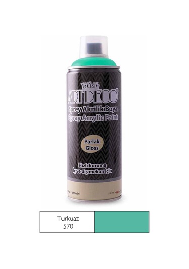 Artdeco Sprey Boya 400 Ml Turkuaz Y-570