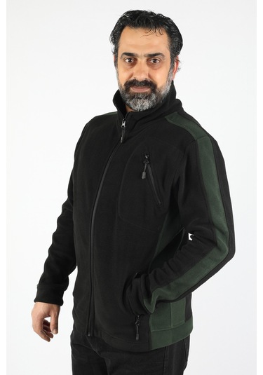 Erkek Garnili Polar Siyah