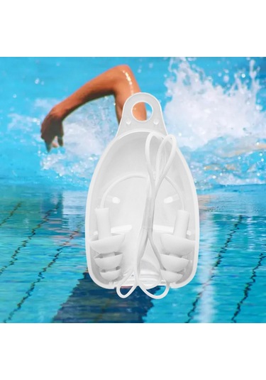 Homyl İş Uyku Konseri Için Taşıma Kutulu Yüzme Kulak Beyaz