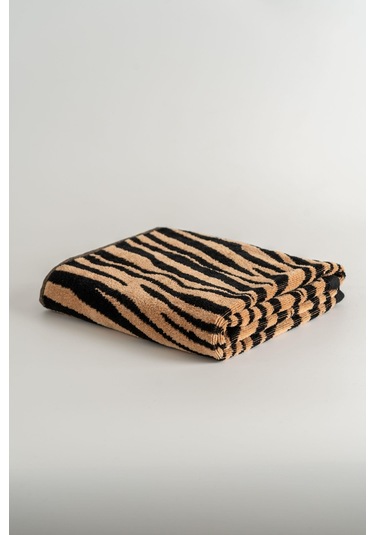 Soley Tiger %100 Pamuk Kadife El / Yüz Havlusu Kahverengi