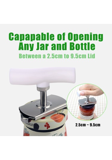 Zayıf Eller İçin Kavanoz Açacağı Kavanoz Açma Aleti - Yemek Pişirme Ve Günlük Kullanım Hızlı A Kapak Ve Açacak & Tirbuşon 58852270 Beyaz