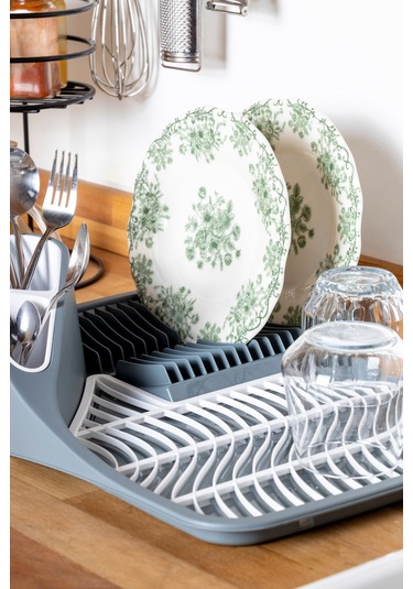 Ny Home Tezgah Üstü Bulaşık Kurutmalığı Gri