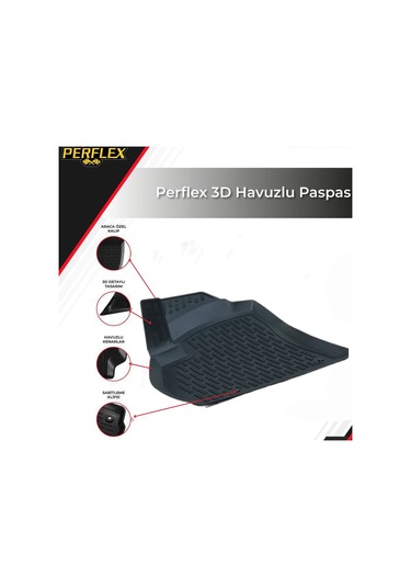 3d Paspas Siyah Peugeot Bıpper 2007+