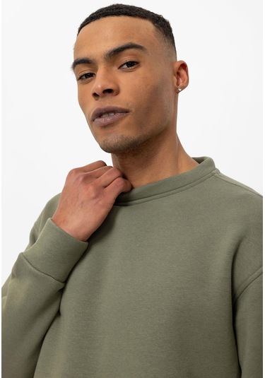 Seppe Erkek Basic Sweatshirt Haki