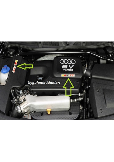 Audi Tt Logo Motor Kapağı Damla Silikon Plaka Logo Arma Amblem Ye