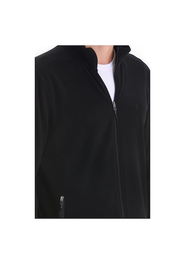 Hatemoğlu Regular Fit Tam Fermuarlı Polar Sweatshirt Siyah 3522ETC0B015 - 002 Siyah