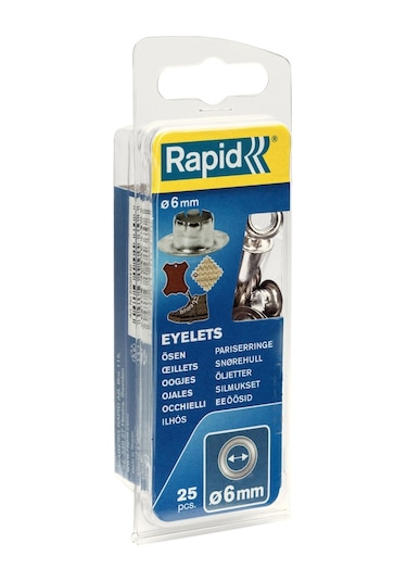 Rapid Kuşgözü Delik Halka 6Mm 25 Adet 5000410