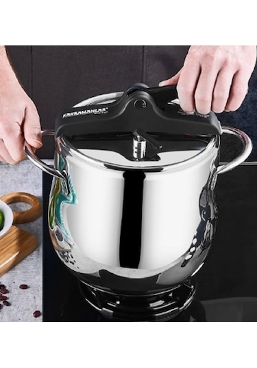 Kahramanlar 9 Lt Klasik Düdüklü Tencere 2133-s Siyah