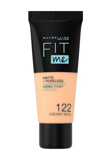 Maybelline New York Fit Me Matte+Poreless Fondöten No:122 Creamy Beige 30 ML