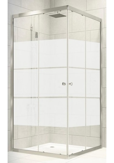 Durul Duşakabin Kare Kumlama Box Desen Parlak