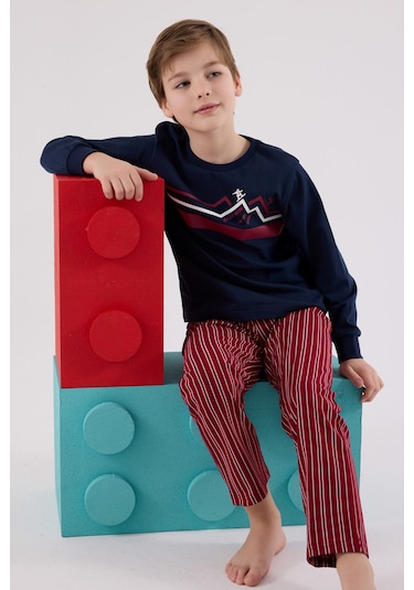 Rolypoly Erkek Çocuk Lacivert Pijama Takımı Rp3648-c-v2