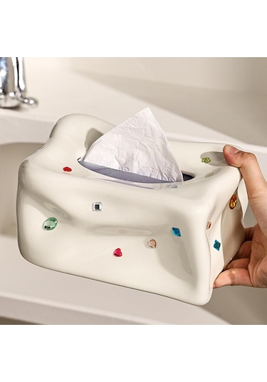 Suntek İskandinav Tarzı Yüz Tuvalet Kağıdı Rafı Seramik