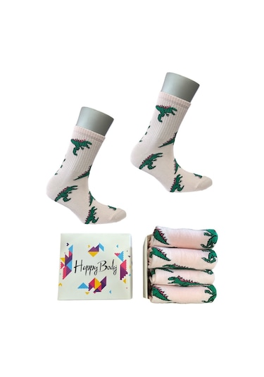 Happy Body (Art.24287)4Lü Set Penye Tenis Çemberli Kolej Çorap