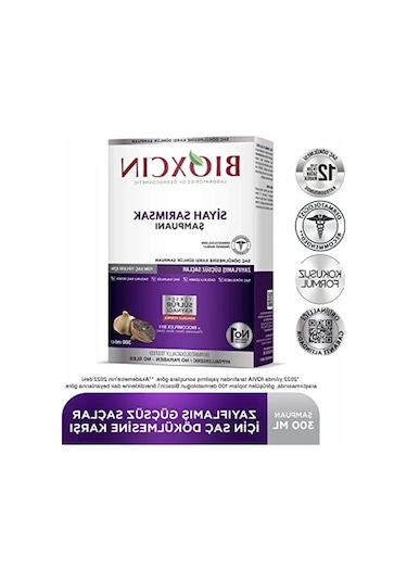 Bitkisel Siyah Sarımsak Ekstraktı İle Saç Dökülmesine Karşı Şampuan 300 Ml Beyaz