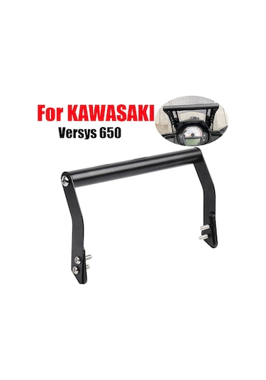 Dinosaurs Siyah, Kawasaki Versys650 Alien 650 Modifiye Navigasyon Braketi Sürüş Kaydedici Cep Telefonu Braketi İçin Uygundur Gosterildigi Gibi