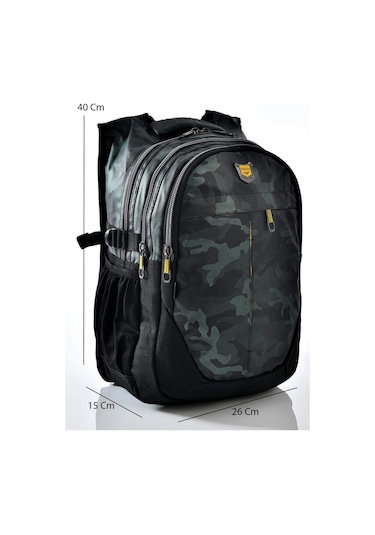 Relaxion 2235 Haki Kamuflaj Desenli Okul Sırt Çantası