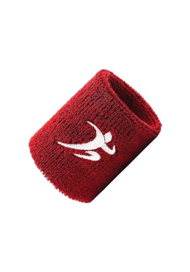 Bir Boyut-1pcs Spor Ter Emici Bileklik Bilek Brace Wrap Destek Bandı Basketbol Tenis Bisiklet Spor Nefes Alabilen Bilek Koruyucusu-4 Çok Renkli