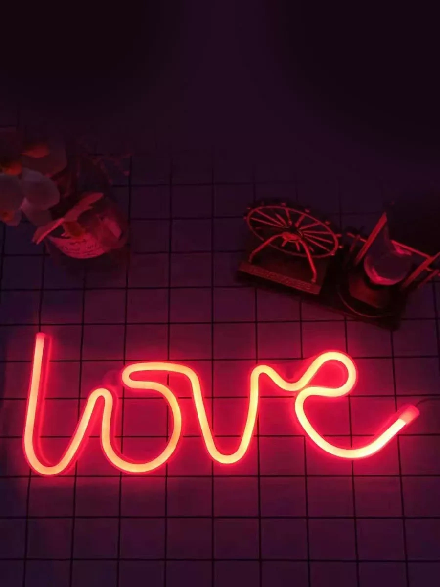 Riota Love Neon Işık Yazısı, Kırmızı Işık. 175487397 Kırmızı