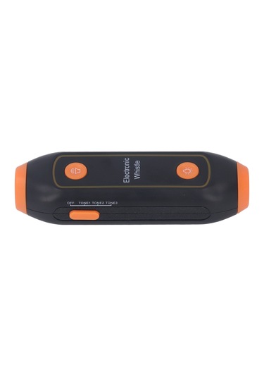 Geeksen 3 Ses Ve 3 Ses Seviyeli Led'li Elektronik Düdük, Spor Ve Eğitim İçin Pratik, Portakal Rengi Çok Renkli