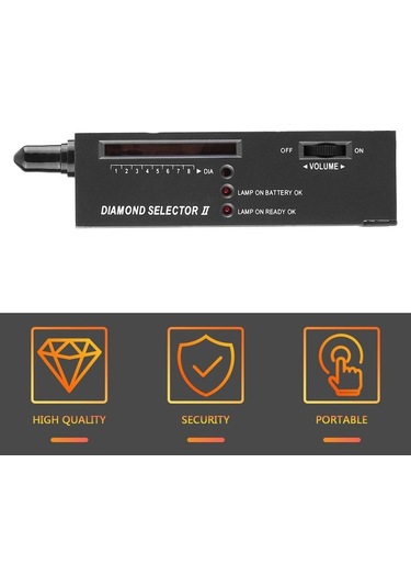 Dinosaurs Tester Gemstone Selector Iı Gems Led Göstergesi Mücevher Takı Aracı Testi -siyah