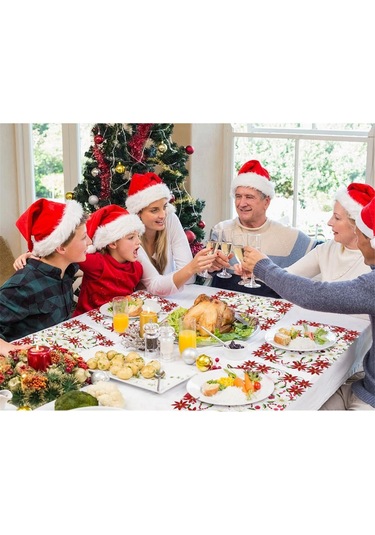 Xiaaokeji 6'lı Amerikan Servisi Seti İşlemeli Noel Atatürk Çiçeği Ve Kutsal Ağaç Tasarımı Diğer