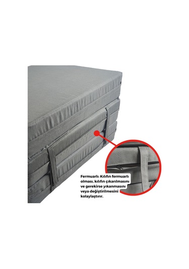 Xpermate Maxisafe Pro Şantiye Yatağı İşçi Yatağı 80x180x14 Cm Gr