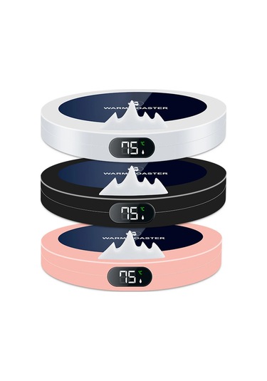 Kahve Kupa Isıtıcı Ped Bardak Isıtıcı Coaster Sabit Sıcaklık Isıtma Usb Pink Pembe