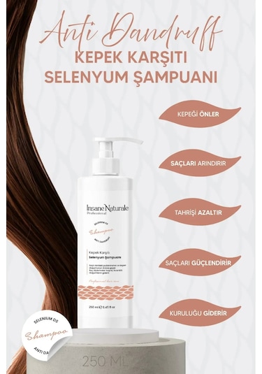 Insane Naturale Kepek Karşıtı Selenyum Şampuanı 250 ML